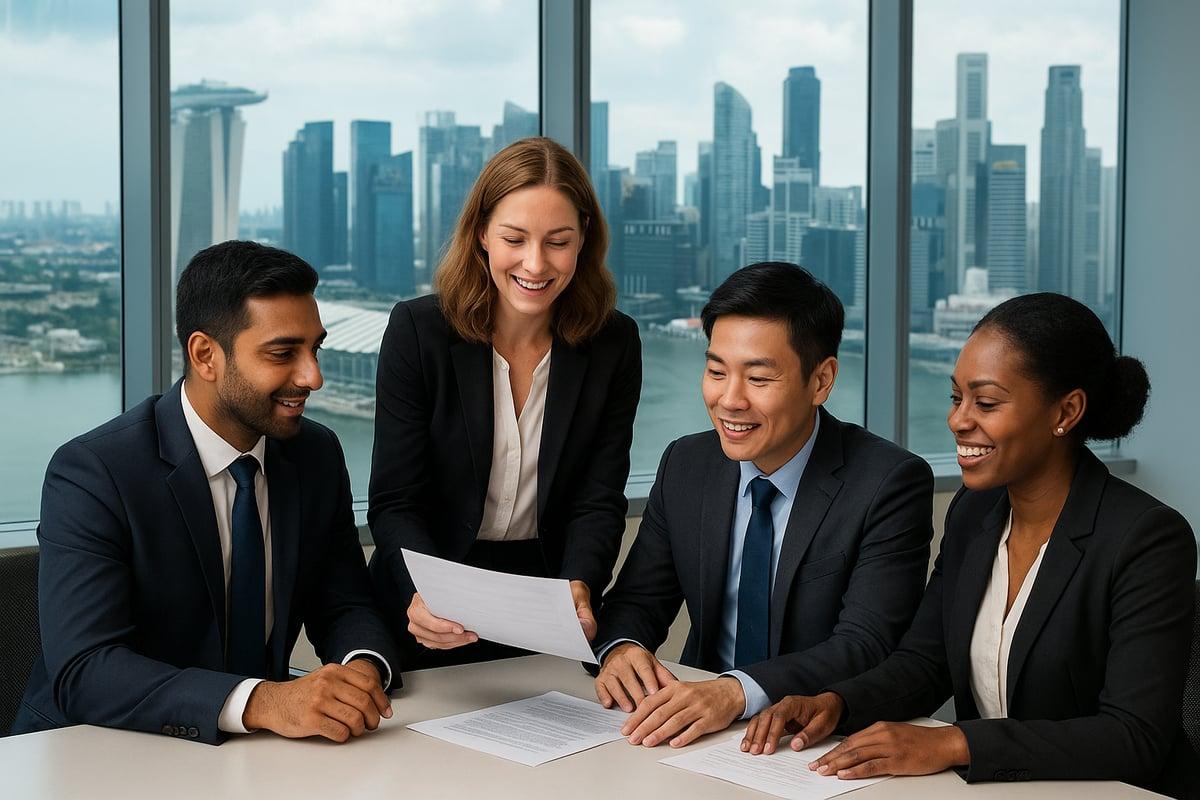 Singapore professionals and city scenes