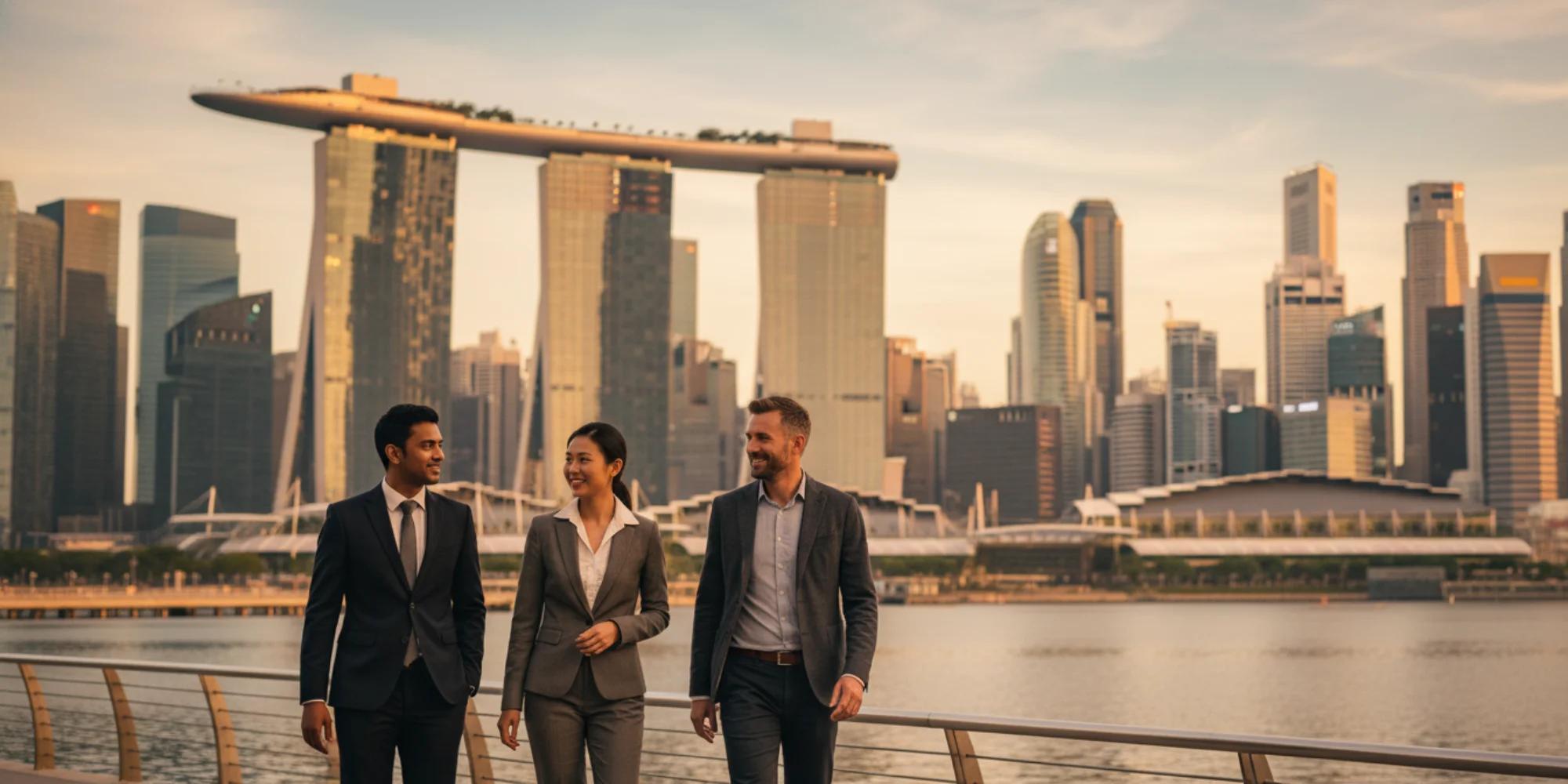 Singapore professionals and city scenes
