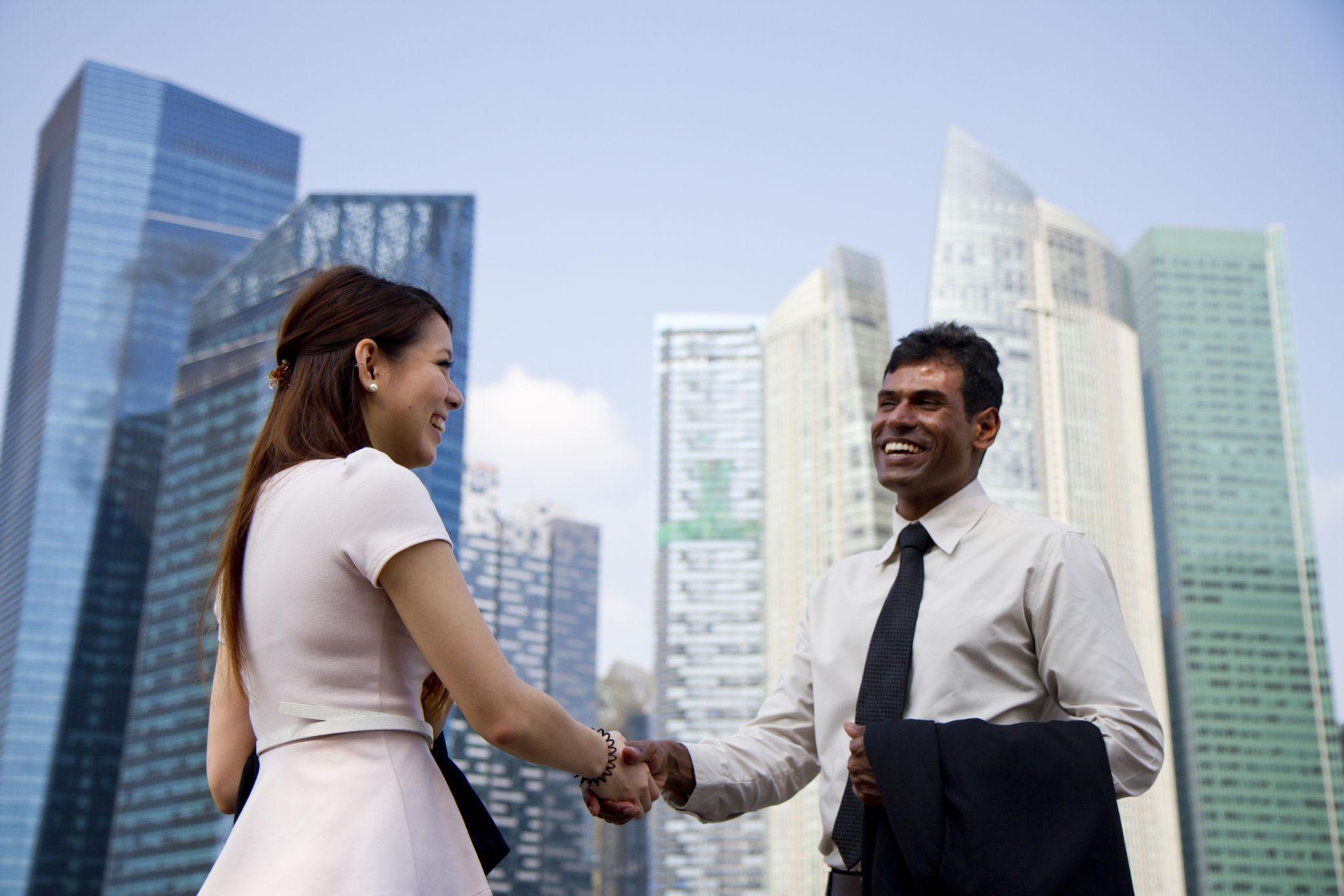 Singapore professionals and city scenes