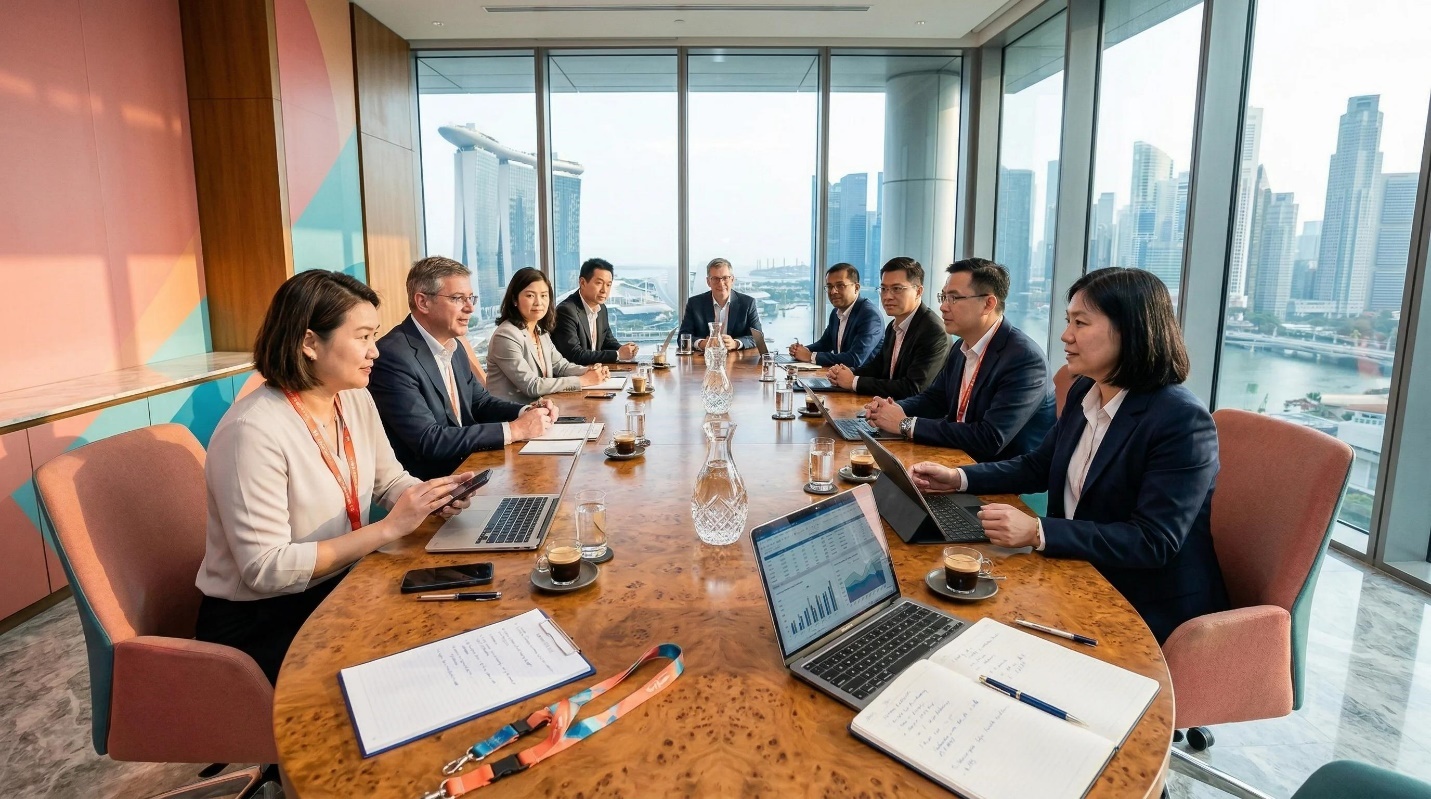Singapore professionals and city scenes