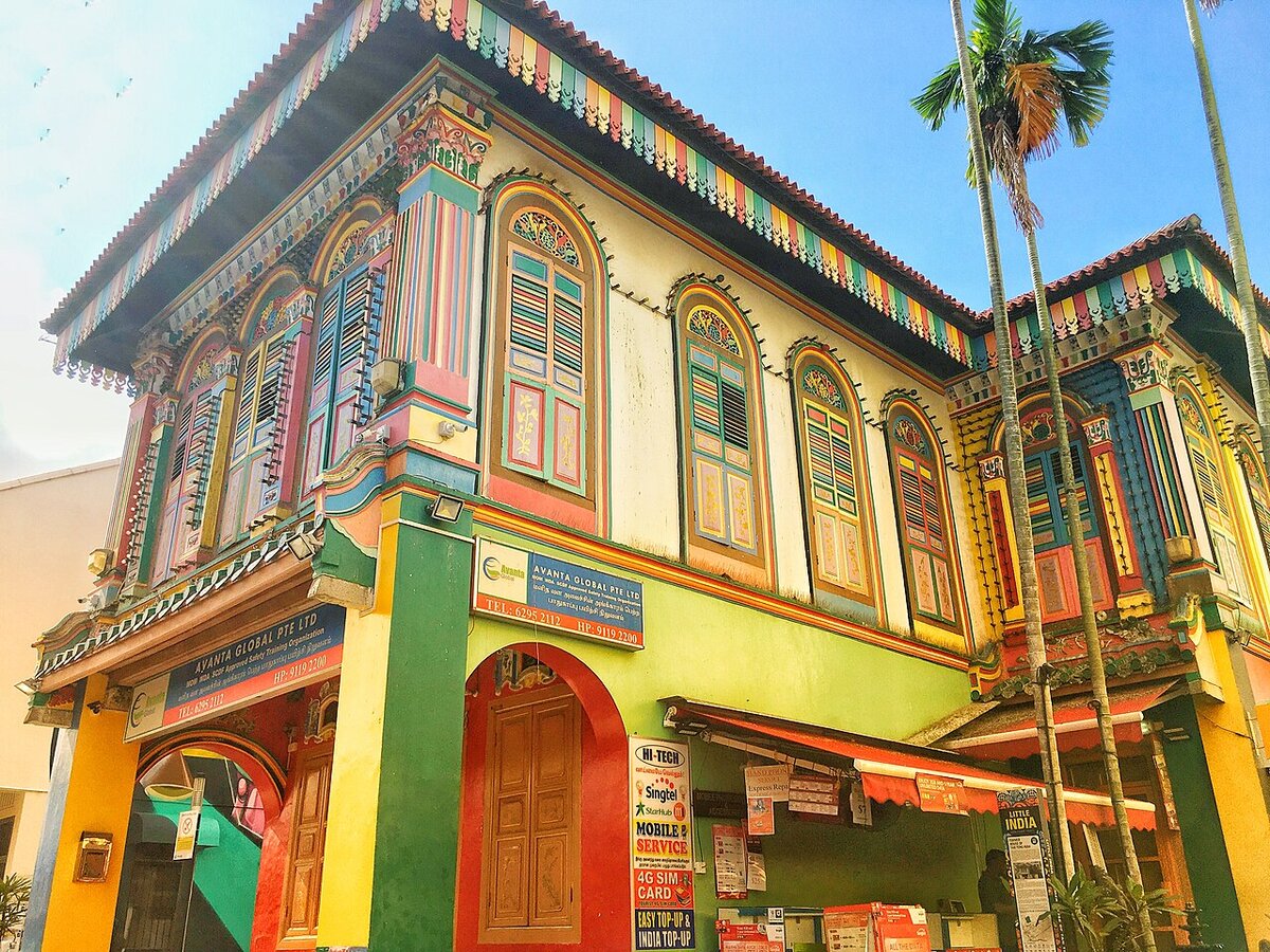 Colourful heritage house in Singapore's Little India neighbourhood