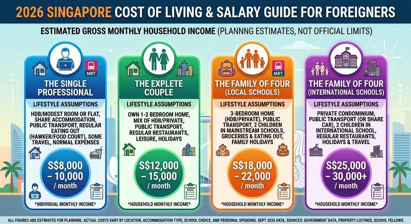 How Much Salary Do You Need in Singapore as a Foreigner? (2026 Guide)